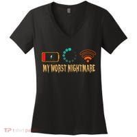 My Worst Nightmare Funny Gifts For Gamers Women's V-Neck T-Shirt thumb 0