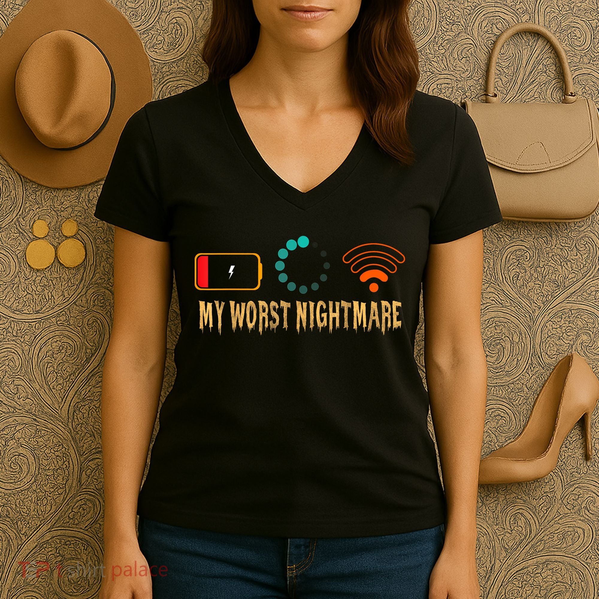 My Worst Nightmare Funny Gifts For Gamers Women's V-Neck T-Shirt