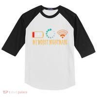 My Worst Nightmare Funny Gifts For Gamers Kids Colorblock Raglan Jersey thumb 0