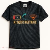 My Worst Nightmare Funny Gifts For Gamers Kids Tie-Dye T-Shirt thumb 0