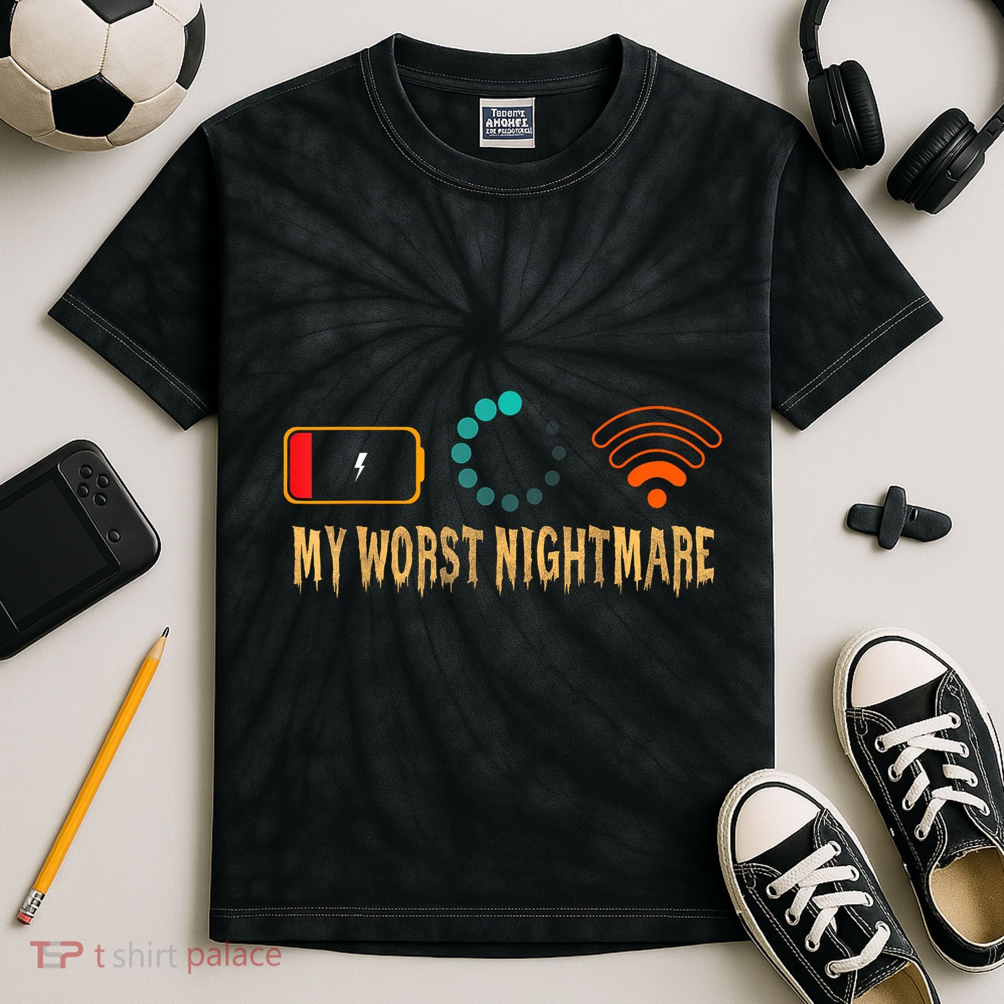 My Worst Nightmare Funny Gifts For Gamers Kids Tie-Dye T-Shirt