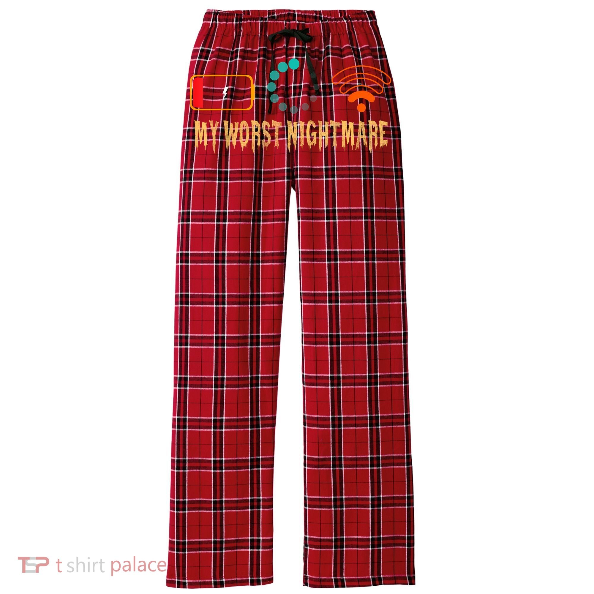 My Worst Nightmare Funny Gifts For Gamers Women's Flannel Plaid Pajama Pants
