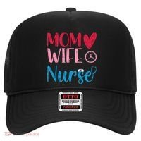 Mom Wife Nurse Funny Nurses Week Nursing Assistant Graphic Cool Gift Hat thumb 0