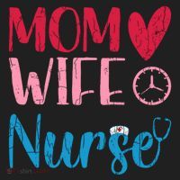 Mom Wife Nurse Funny Nurses Week Nursing Assistant Graphic Cool Gift Hat thumb 2