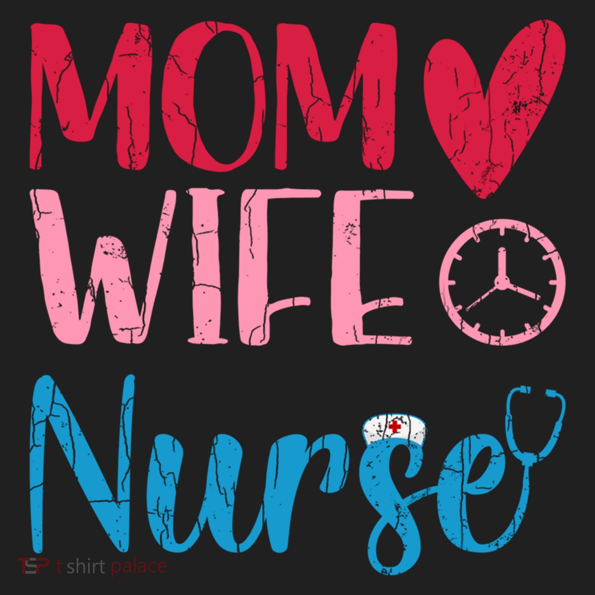 Mom Wife Nurse Funny Nurses Week Nursing Assistant Graphic Cool Gift Hat