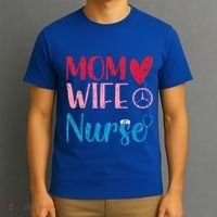 Mom Wife Nurse Funny Nurses Week Nursing Assistant Graphic Cool Gift T-Shirt thumb 3