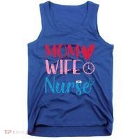 Mom Wife Nurse Funny Nurses Week Nursing Assistant Graphic Cool Gift Tank Top thumb 0