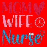 Mom Wife Nurse Funny Nurses Week Nursing Assistant Graphic Cool Gift Santa Hat thumb 1