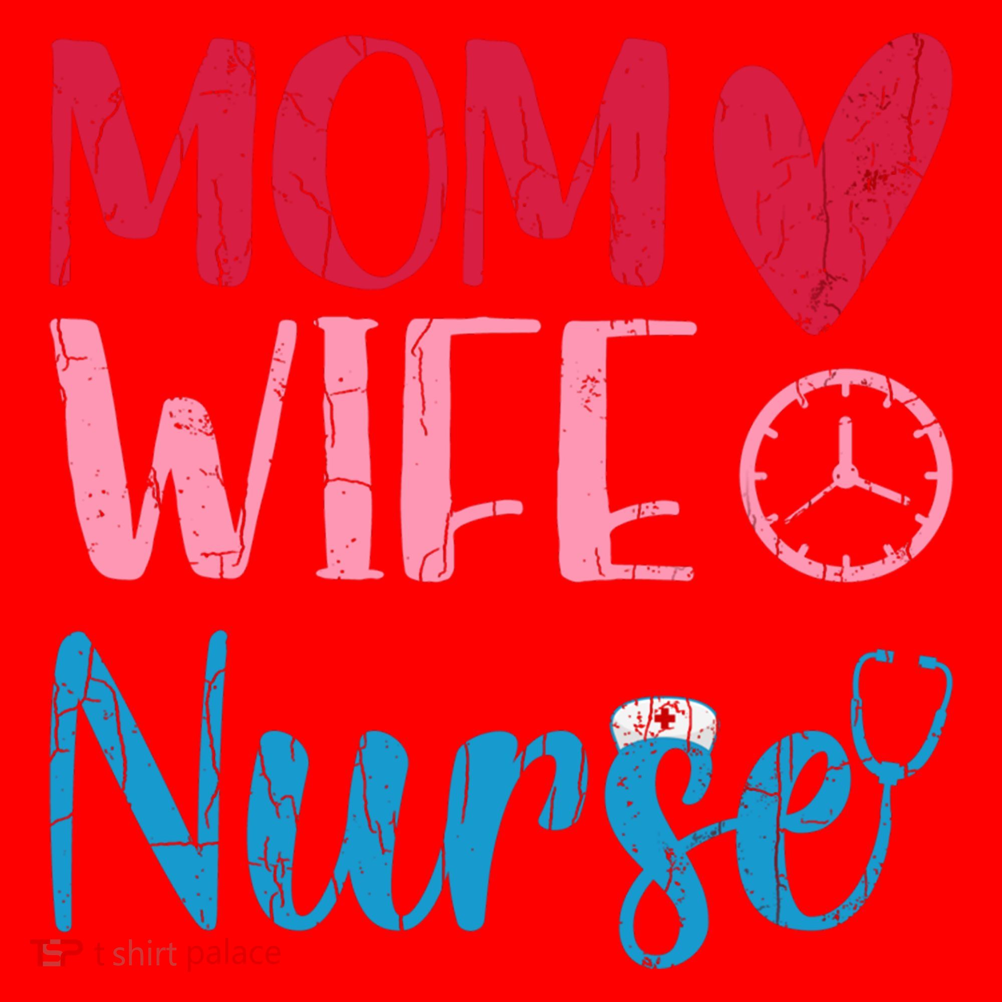 Mom Wife Nurse Funny Nurses Week Nursing Assistant Graphic Cool Gift Santa Hat