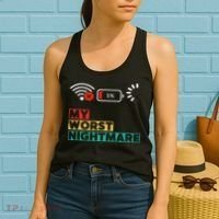 My Worst Nightmare Funny Gifts For Gamers, Gamer Humor Women's Tank Top thumb 2