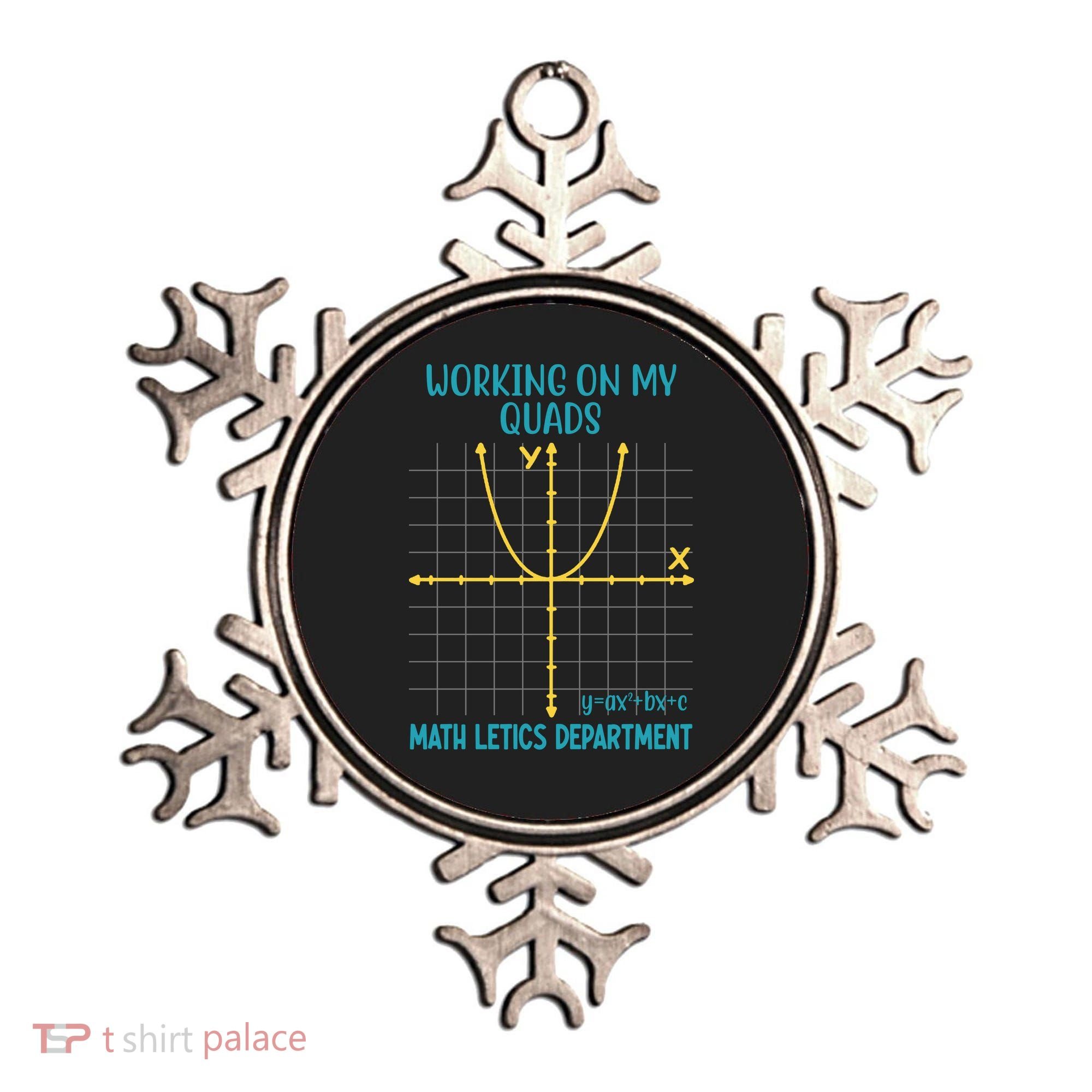Mathletics Working On My Quads Algebra Math Teacher Ornament