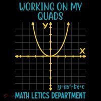Mathletics Working On My Quads Algebra Math Teacher Ornament thumb 1