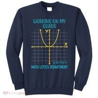 Mathletics Working On My Quads Algebra Math Teacher Sweatshirt thumb 0