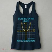Mathletics Working On My Quads Algebra Math Teacher Women's Tank Top thumb 3