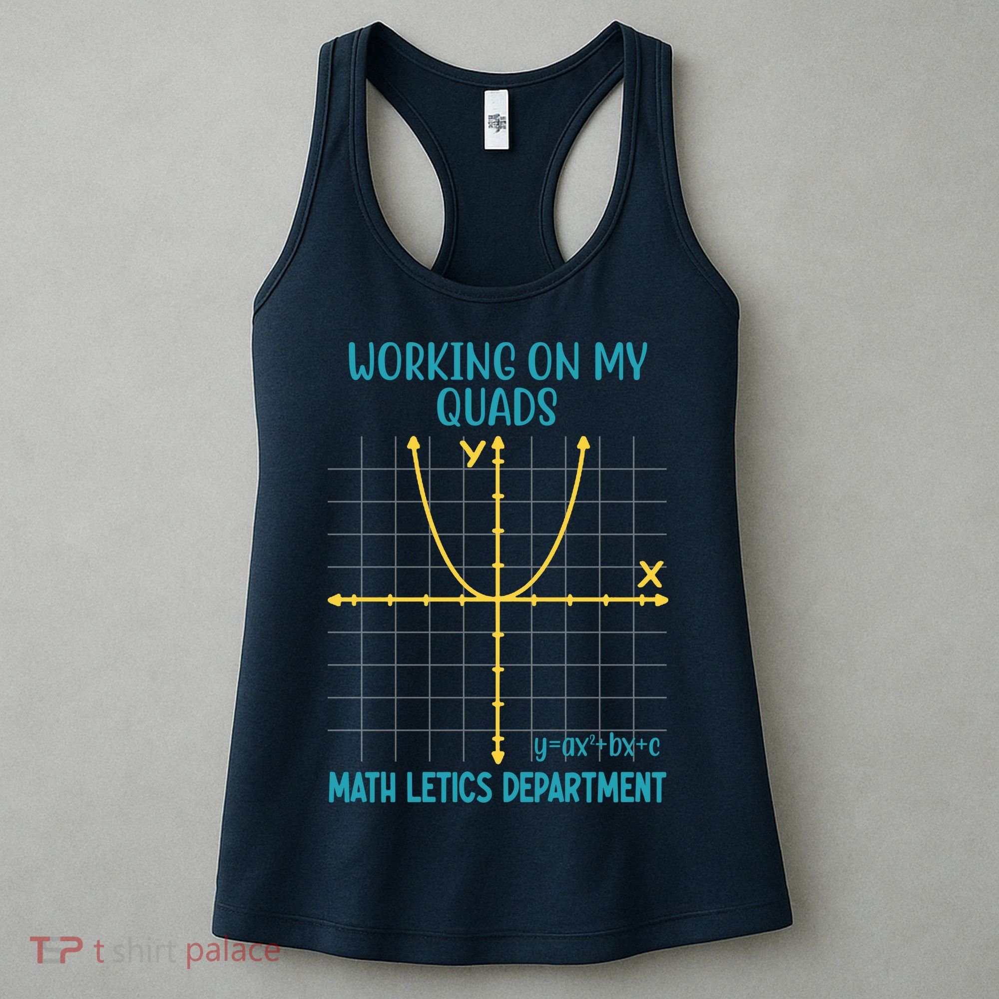 Mathletics Working On My Quads Algebra Math Teacher Women's Tank Top