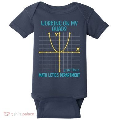Mathletics Working On My Quads Algebra Math Teacher Baby Bodysuit