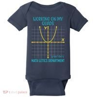 Mathletics Working On My Quads Algebra Math Teacher Baby Bodysuit thumb 0