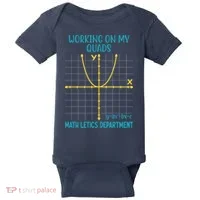 Mathletics Working On My Quads Algebra Math Teacher Baby Bodysuit thumb 0