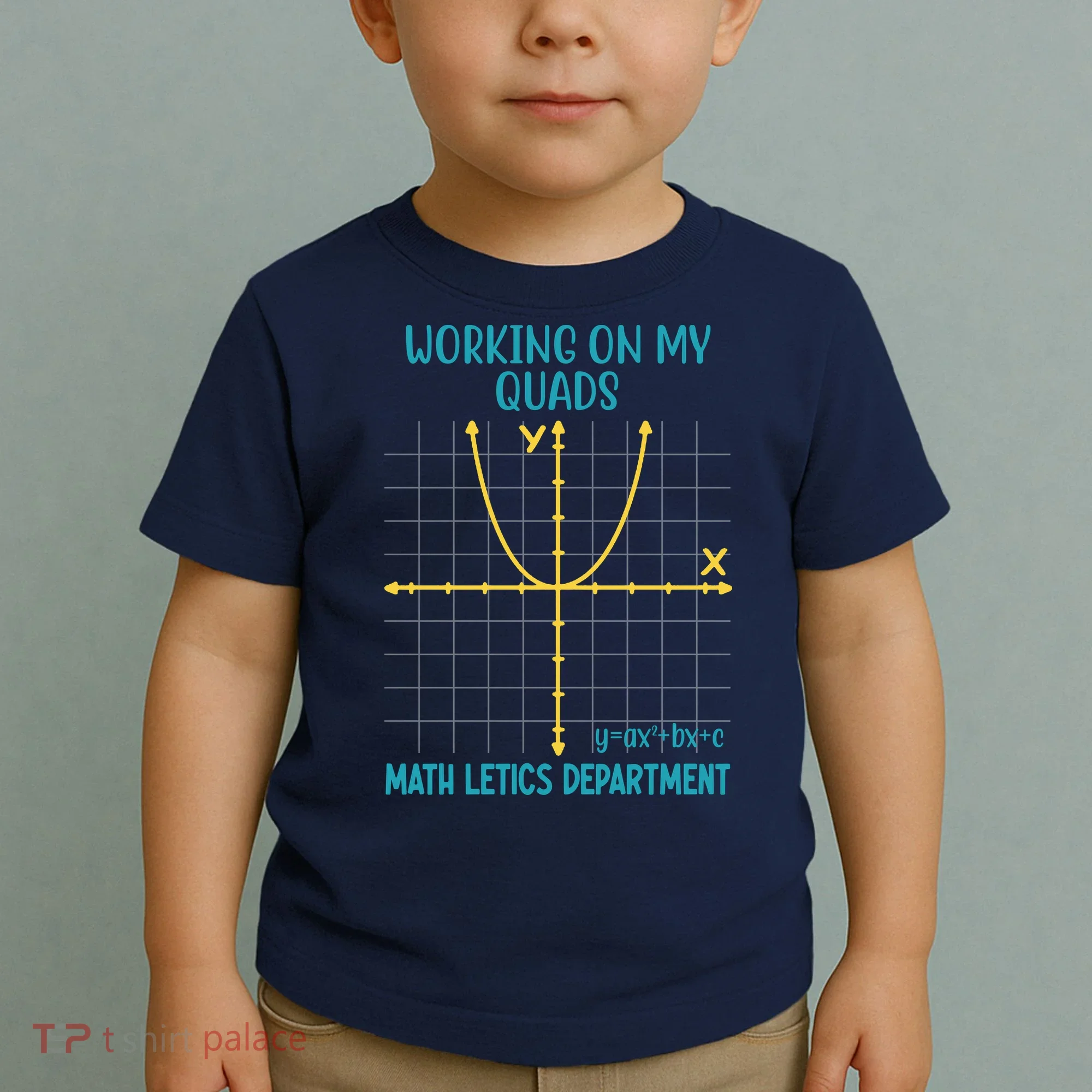 Mathletics Working On My Quads Algebra Math Teacher Toddler T-Shirt
