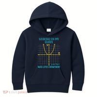 Mathletics Working On My Quads Algebra Math Teacher Kids Hoodie thumb 0
