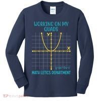 Mathletics Working On My Quads Algebra Math Teacher Kids Long Sleeve Shirt thumb 0