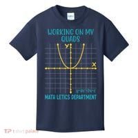 Mathletics Working On My Quads Algebra Math Teacher Kids T-Shirt thumb 0