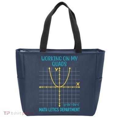 Mathletics Working On My Quads Algebra Math Teacher Tote Bag