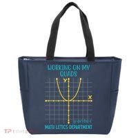 Mathletics Working On My Quads Algebra Math Teacher Tote Bag thumb 0