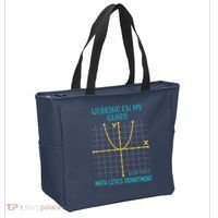 Mathletics Working On My Quads Algebra Math Teacher Tote Bag thumb 2