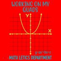 Mathletics Working On My Quads Algebra Math Teacher Santa Hat thumb 1