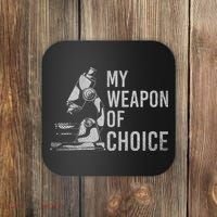 My Weapon Of Choice Funny Tech Medical Laboratory Scientist Coaster thumb 0