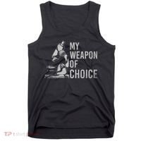 My Weapon Of Choice Funny Tech Medical Laboratory Scientist Tank Top thumb 0