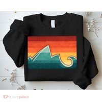 Mountain Wave Ocean Sunset Sweatshirt thumb 2
