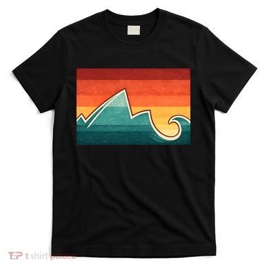 Mountain Wave Ocean Sunset T-Shirt