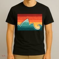 Mountain Wave Ocean Sunset T-Shirt thumb 3