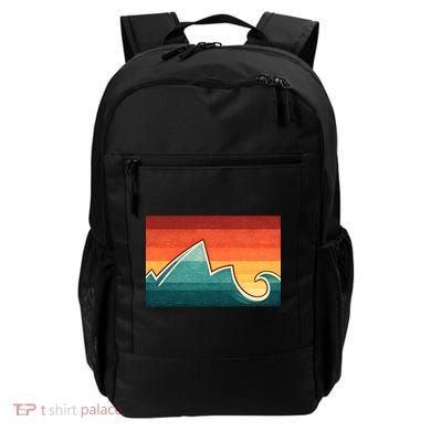 Mountain Wave Ocean Sunset Backpack