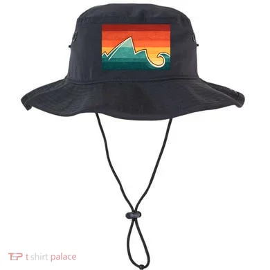 Mountain Wave Ocean Sunset Bucket Hat