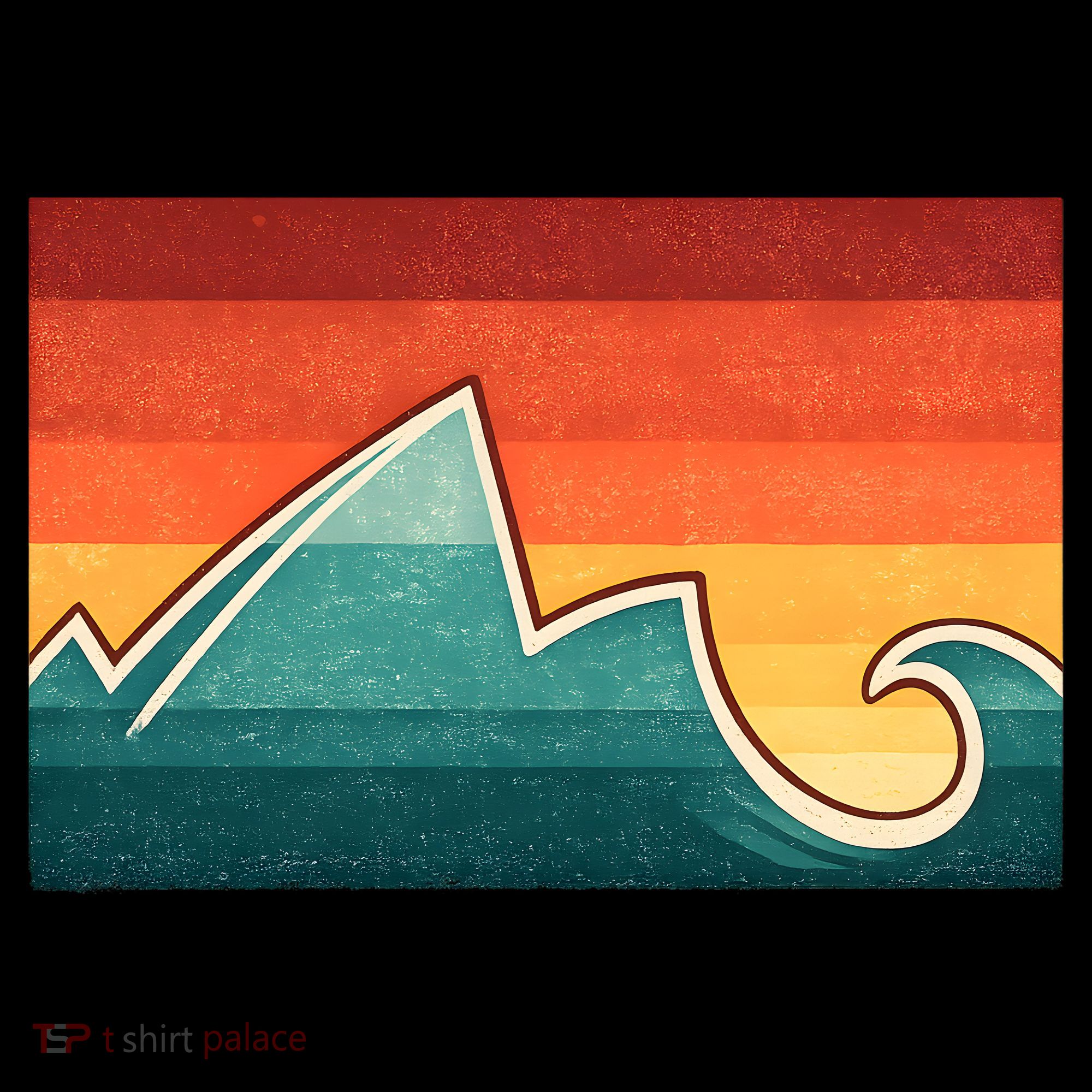Mountain Wave Ocean Sunset Coffee Mug