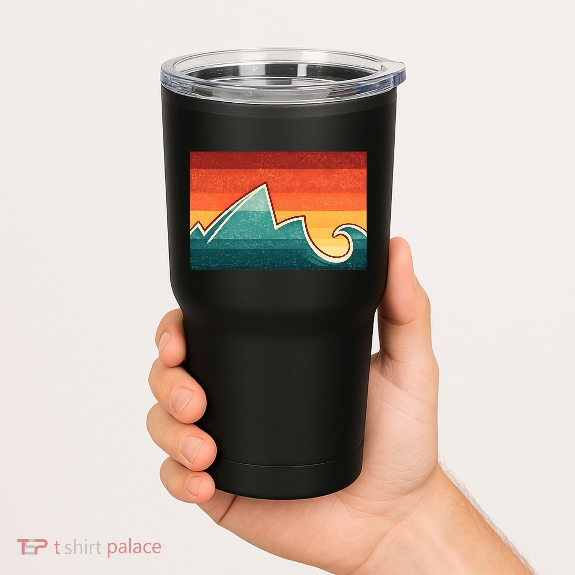 Mountain Wave Ocean Sunset Tumbler