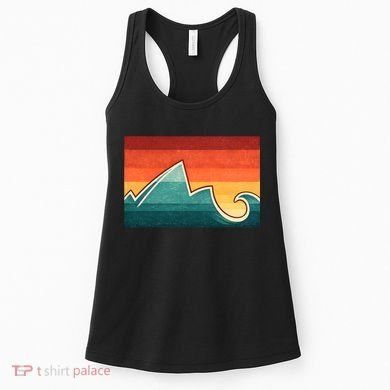 Mountain Wave Ocean Sunset Women's Tank Top