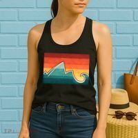 Mountain Wave Ocean Sunset Women's Tank Top thumb 2