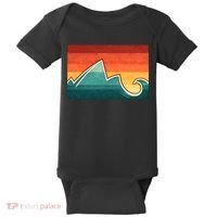 Mountain Wave Ocean Sunset Baby Bodysuit thumb 0