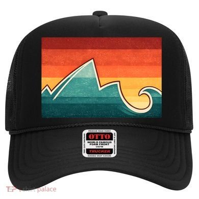 Mountain Wave Ocean Sunset Hat