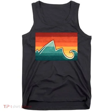 Mountain Wave Ocean Sunset Tank Top