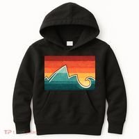Mountain Wave Ocean Sunset Kids Hoodie thumb 0