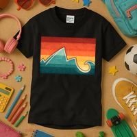 Mountain Wave Ocean Sunset Kids T-Shirt thumb 3