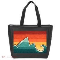 Mountain Wave Ocean Sunset Tote Bag thumb 0