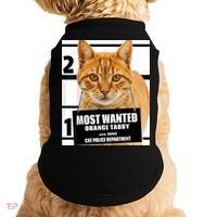 Most Wanted Orange Tabby Cat T Feline S Doggie Tank thumb 0