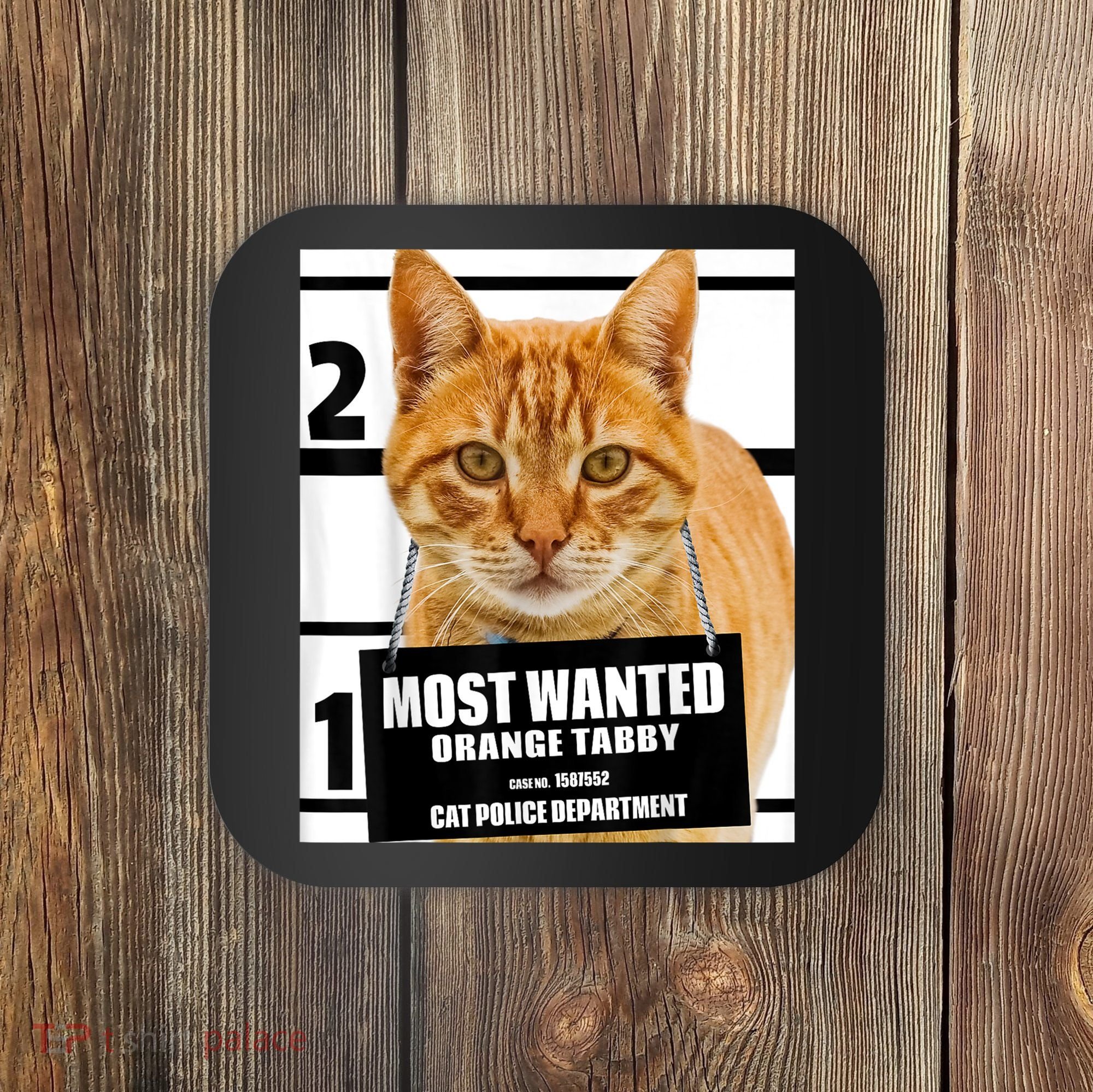 Most Wanted Orange Tabby Cat T Feline S Coaster