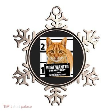 Most Wanted Orange Tabby Cat T Feline S Ornament
